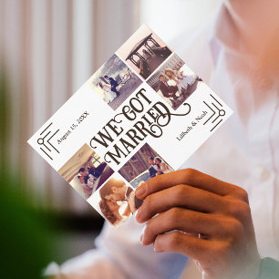 We zijn getrouwd, Elopement Briefkaart