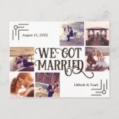 We zijn getrouwd, Elopement Briefkaart (Voorkant)