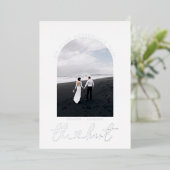 We Zijn Getrouwd | Fotoverslag Trouwdag Folie Uitnodiging (Staand Voorkant)