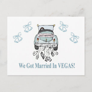 We zijn getrouwd in VEGAS. Briefkaart