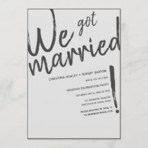 "We Zijn Getrouwd!" Informele Script Trouwreceptie