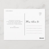 we zijn getrouwd met een moderne trouwaankondiging briefkaart (Achterkant)