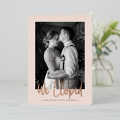 We Zijn Gevlucht Aankondiging Echt Folie Kop (Staand Voorkant)