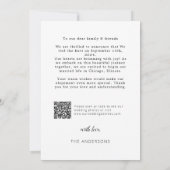 We Zijn Gevlucht Trouw Aankondiging met QR-code (Achterkant)