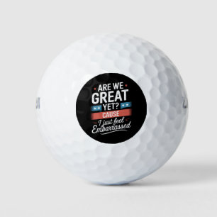 We zijn geweldig, maar voelen ons beschaamd tegen  golfballen