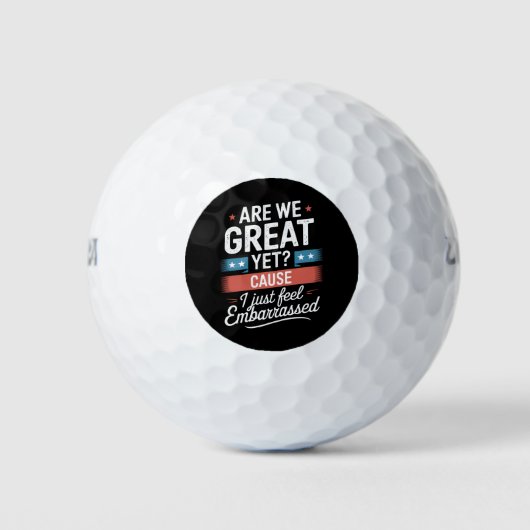 We zijn geweldig, maar voelen ons beschaamd tegen golfballen (Voorkant)