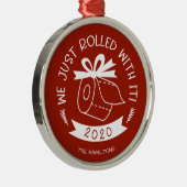 We zijn gewoon doorgewinterd met het grappige fees metalen ornament (Rechts)