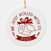 We zijn gewoon doorgewinterd met het grappige kers keramisch ornament (Achterkant)