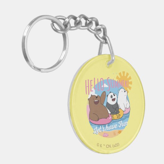 We zijn Hallo Beren. Laten we Fun hebben Sleutelhanger (Voorkant Links)