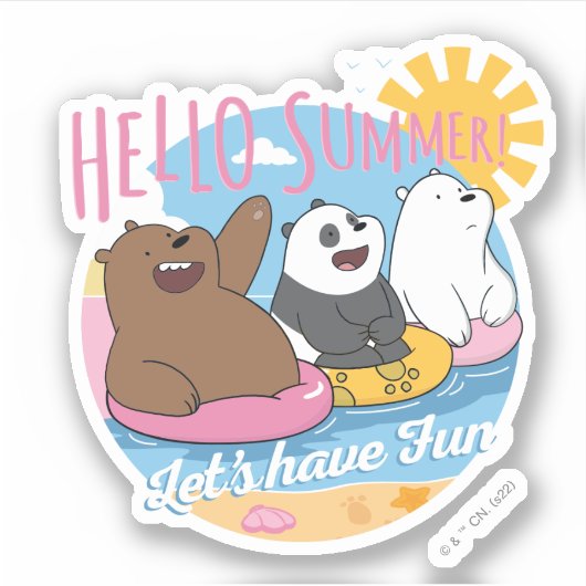 We zijn Hallo Beren. Laten we Fun hebben Sticker (Voorkant)