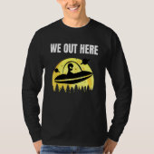 We zijn hier - Alien Abduction Ufo - buitenaardse T-shirt (Voorkant)