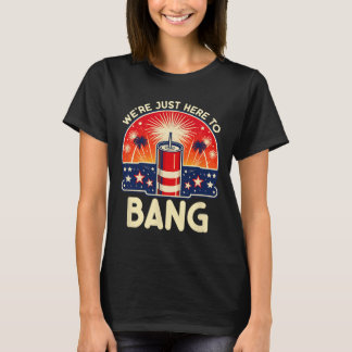 We zijn hier alleen om Ng - Stelletje 4 juli shirt