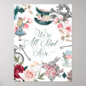 We zijn hier allemaal gemaakt | Alice in Wonderlan Poster (Voorkant)