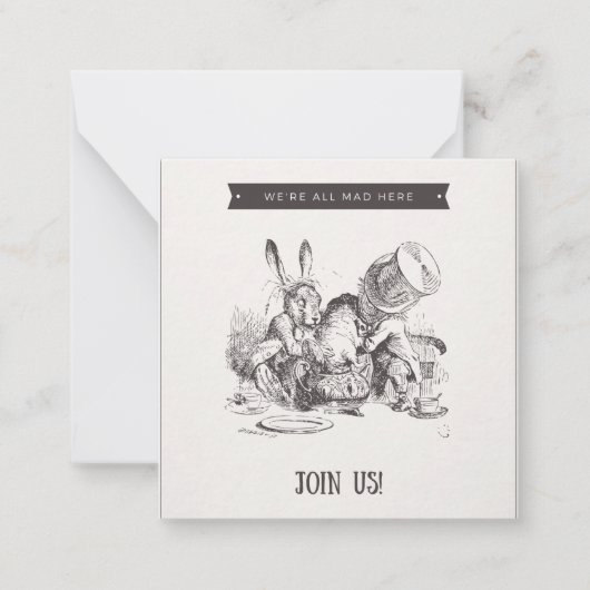 We zijn hier allemaal kwaad notitiekaartje (Voorkant)