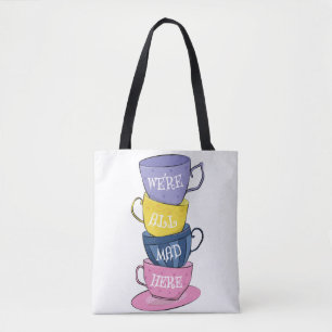 We zijn hier allemaal Mad Tea Party Cups Draagtas
