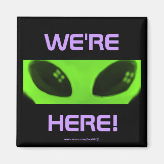 WE ZIJN HIER! v2 magneet