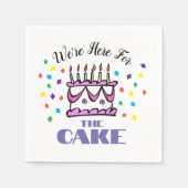 We zijn hier voor de taart servetten (Voorkant)