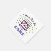 We zijn hier voor de taart servetten (Hoek)