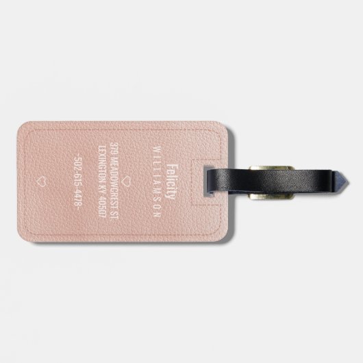 We zijn hier weg | De heer & mevrouw Pas getrouwd Bagagelabel (Achterkant horizontaal)