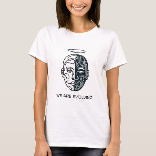 "We zijn in ontwikkeling" AI Human Fusion Minimali T-shirt