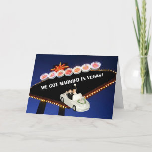 WE ZIJN IN VEGAS GEMAAKT! BRIDE EN GROOM IN AUTO L AANKONDIGING