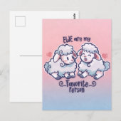 We zijn mijn favoriete persoon briefkaart (Voorkant / Achterkant)