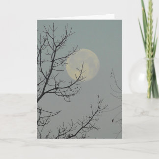We zijn misschien mijlen uit elkaar, Miss You Moon Kaart
