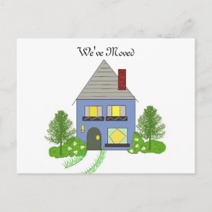 We zijn naar Cozy House verhuisd Aankondigingskaart