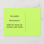 We zijn naar een Treehouse verhuisd. Aankondigingskaart (Achterkant)