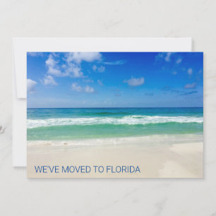 We zijn naar Florida Destin Beach Photo Moving Aankondiging