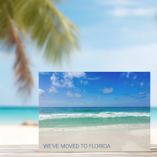 We zijn naar Florida Destin Beach Photo Moving Aankondiging