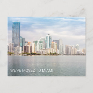 We zijn naar Miami Florida Beach Photo Moving Briefkaart