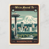 We zijn naar Washington verhuisd | BRIEFKAART (Voorkant)