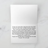 We zijn net Romeo en Julia Humor Kaart Funny (Binnen)