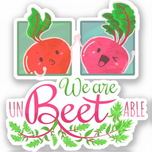 We zijn niet beter - Punny Garden Sticker (Voorkant)