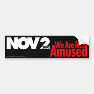 We zijn niet geamuseerd bumpersticker
