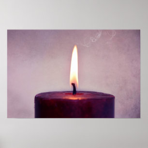 ~We zijn niet meer dan kaarsen die in de wind bran Poster