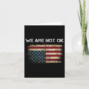 We zijn niet ok Amerikaanse vlag ondersteboven voo Kaart