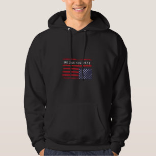 We zijn niet oké Amerikaanse vlag ondersteboven pr Hoodie