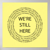 We zijn nog steeds hier / Zwarte Posters (Voorkant)