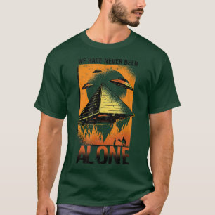 We zijn nooit alleen geweest - middeleeuws en hist t-shirt