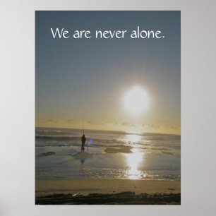 We zijn nooit alleen. Poster