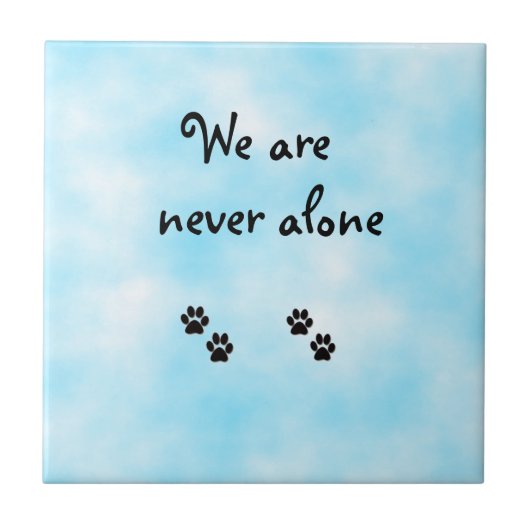 We zijn nooit alleen-tegel tegeltje (Voorkant)