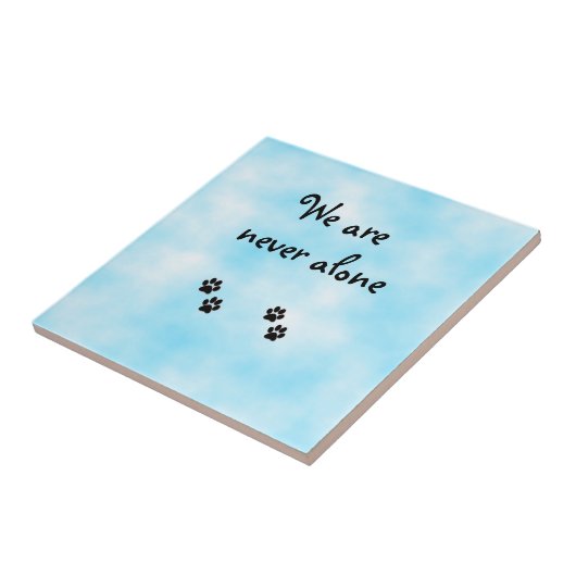 We zijn nooit alleen-tegel tegeltje (Zijkant)