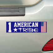 We zijn ONE American Tribe Bumpersticker (Op auto)