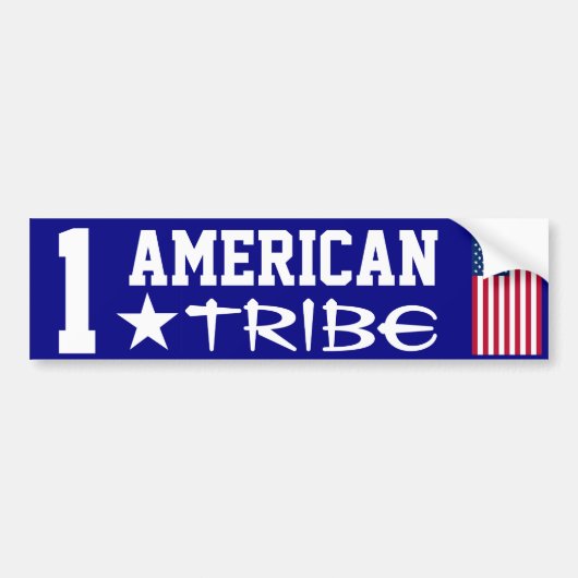 We zijn ONE American Tribe Bumpersticker (Voorkant)