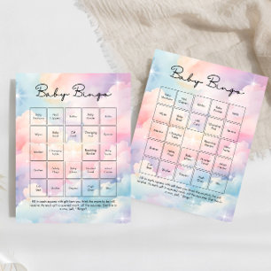 We zijn op Cloud 9 Baby Bingo Baby shower spel