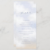 We zijn op Cloud 9 Dreamy Clouds Menu Kaart (Voorkant / Achterkant)