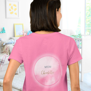 We zijn op Cloud 9 Roze aanstaande moeder baby sho T-shirt