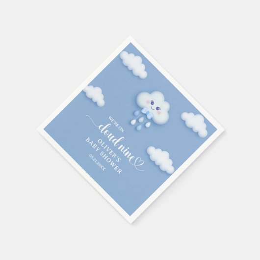 We zijn op cloud negen schattige pluizige cloud Bo Servet (Hoek)